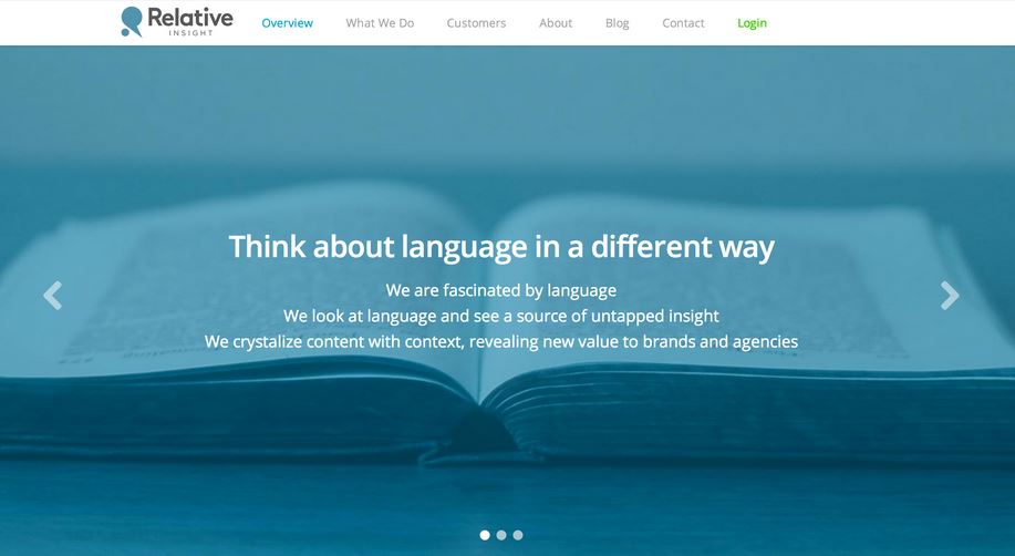 Brand messaging analysis platform Relative Insight